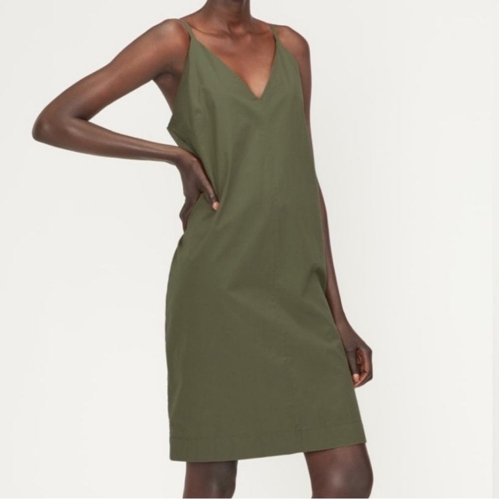 NWT - Everlane Poplin Slip Dress - size 2